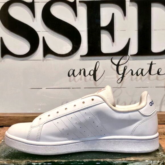 Adidas Men's Grand Court Base Red White Blue Mens Sz 7 | Wmn 8.5 #EE7901 - Picture 2 of 9